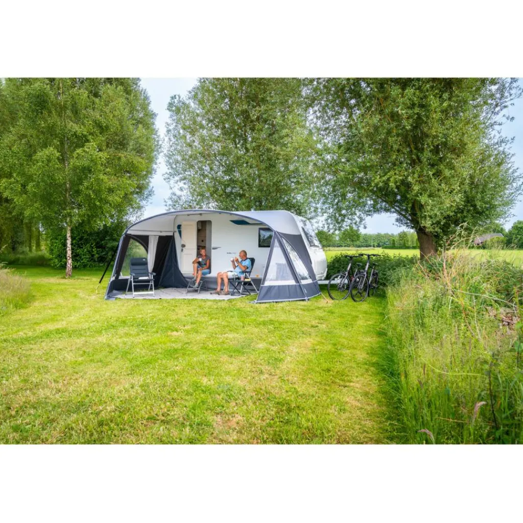 Doréma Porto voortentluifel 28 mm stalen frame antraciet grijs< Caravan- & Voortentluifels