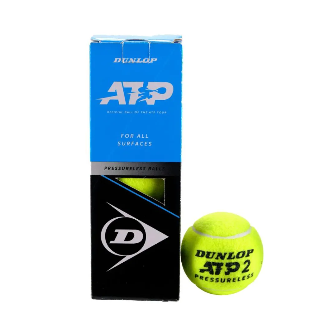 Dunlop ATP Pressureless tennisballen 3-pack geel< Tennisballen