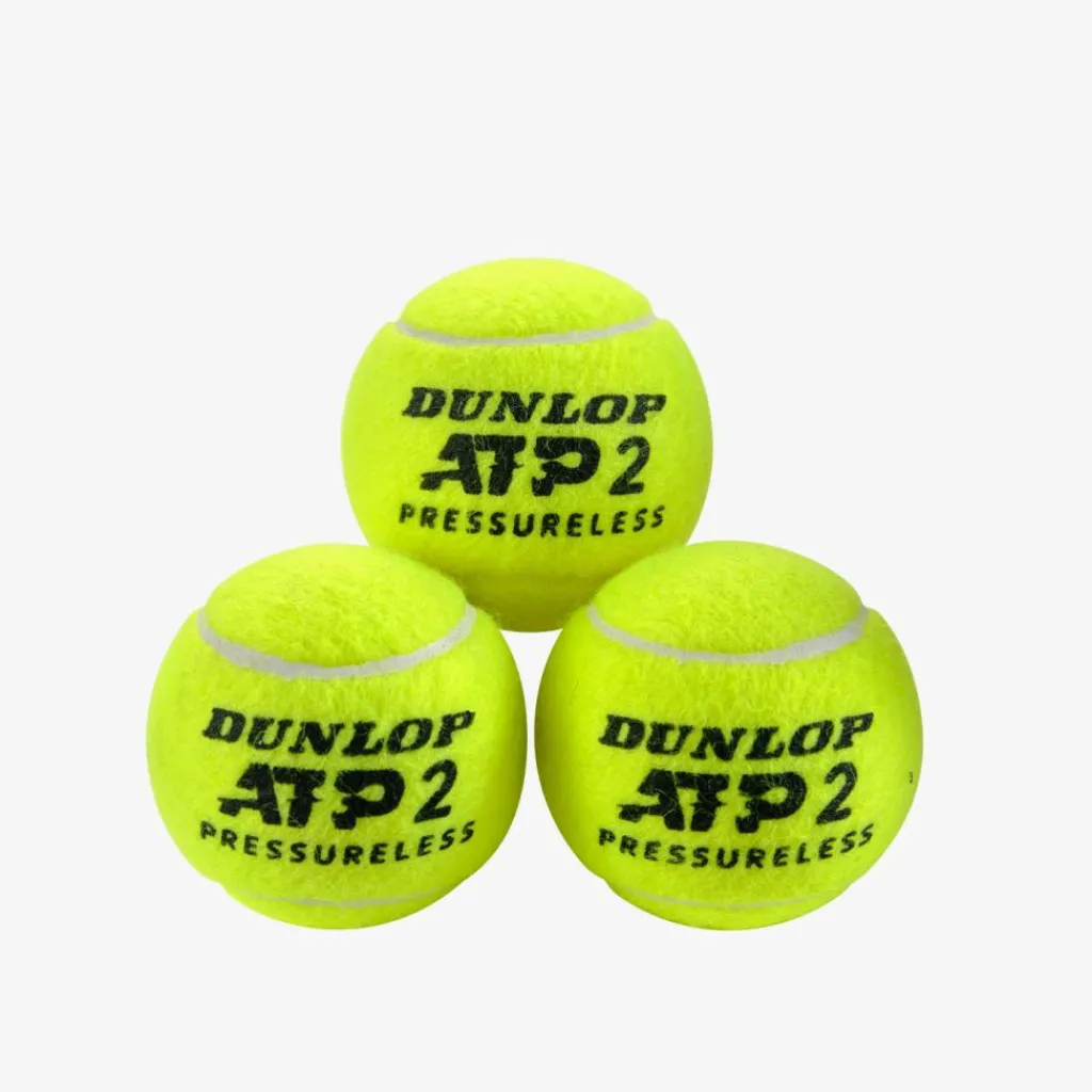 Dunlop ATP Pressureless tennisballen 3-pack geel< Tennisballen