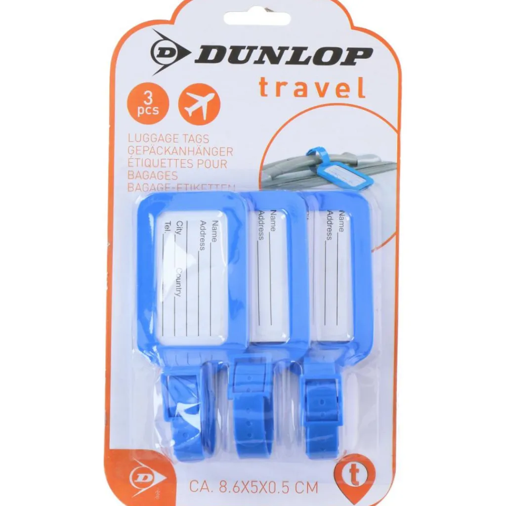 Dunlop Bagagelabel 3 stuks< Koffer Accessoires|Fietsartikelen