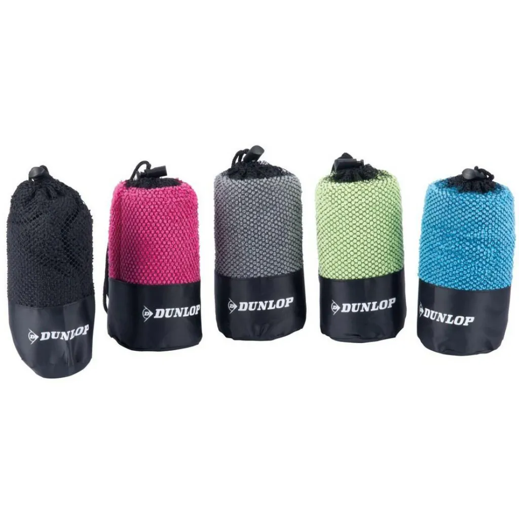 Reishanddoeken-Dunlop Microvezel handdoek 5 kleuren assorti 80 x 40 cm