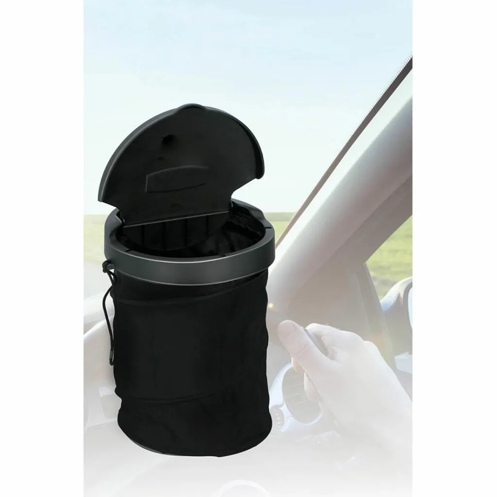 Emmers & Bakken-Dunlop Opvouwbare prullenbak 4 liter zwart