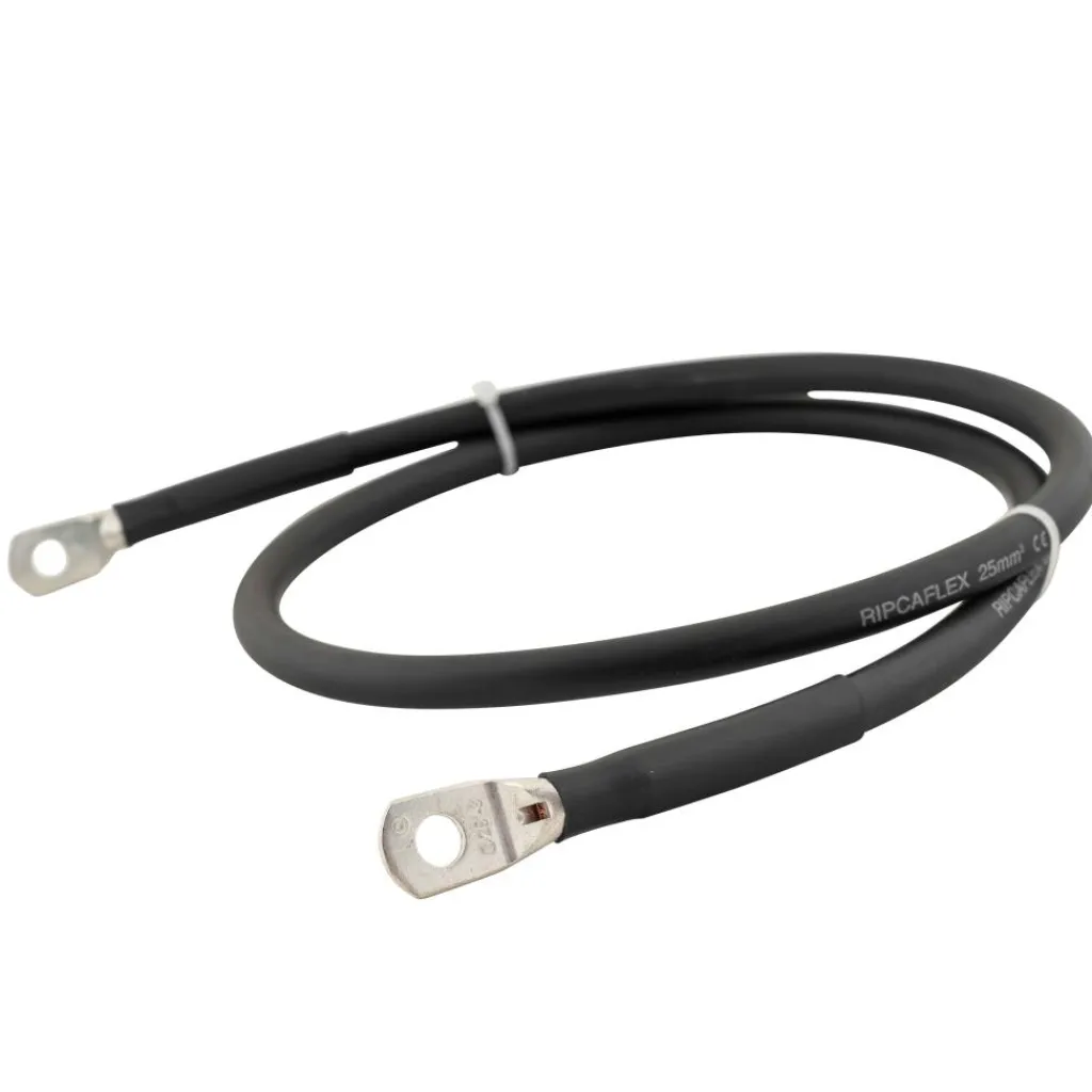 DWS Accukabel M8-M8 25 mm² zwart 1 meter< Kabels