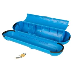 Camping Elektra-DWS Camping CEE Stekker veiligheidsbox blauw