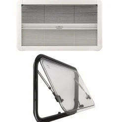 Ramen & Toebehoren-DWS Camping  Klapraam transparant inclusief combihor wit 1200 x 500 mm