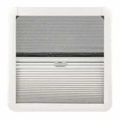 DWS Camping Klapraam transparant inclusief combihor wit 500 x 500 mm< Ramen & Toebehoren