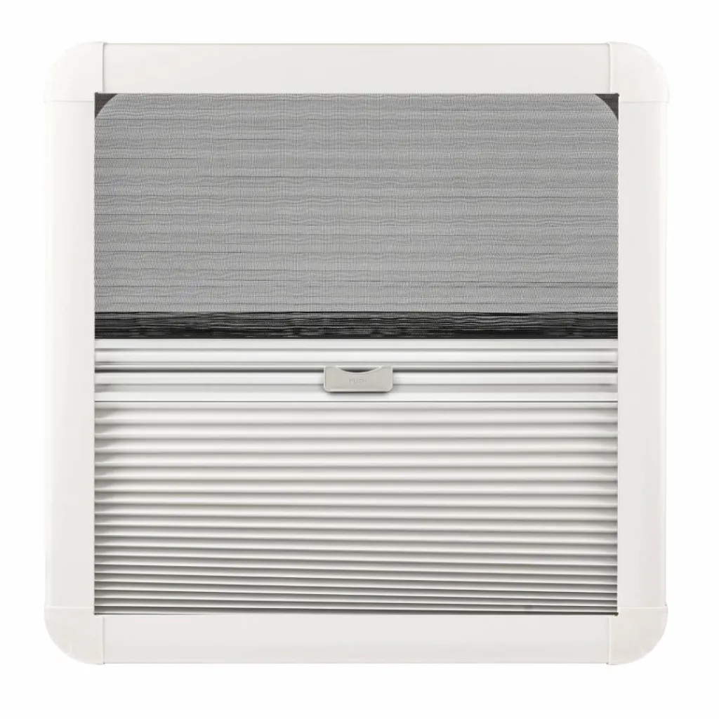 DWS Camping Klapraam transparant inclusief combihor wit 500 x 500 mm< Ramen & Toebehoren