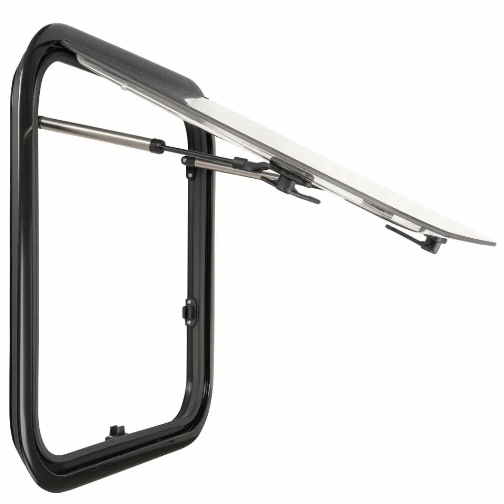 DWS Camping Klapraam transparant inclusief combihor wit 500 x 500 mm< Ramen & Toebehoren