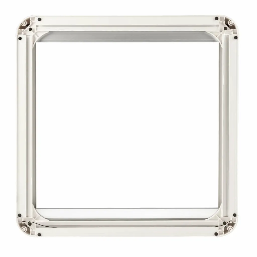 DWS Camping Klapraam transparant inclusief combihor wit 500 x 500 mm< Ramen & Toebehoren