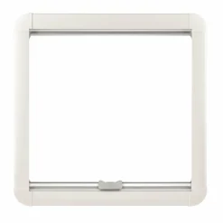 DWS Camping Klapraam transparant inclusief combihor wit 500 x 500 mm< Ramen & Toebehoren