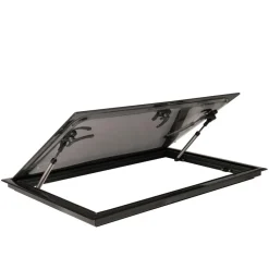 Ramen & Toebehoren-DWS Camping Rechthoekig klapraam inclusief combihor zwart 1200 x 500 mm