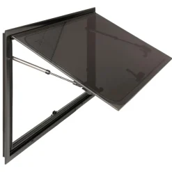 Ramen & Toebehoren-DWS Camping Rechthoekig klapraam inclusief combihor zwart 1200 x 500 mm