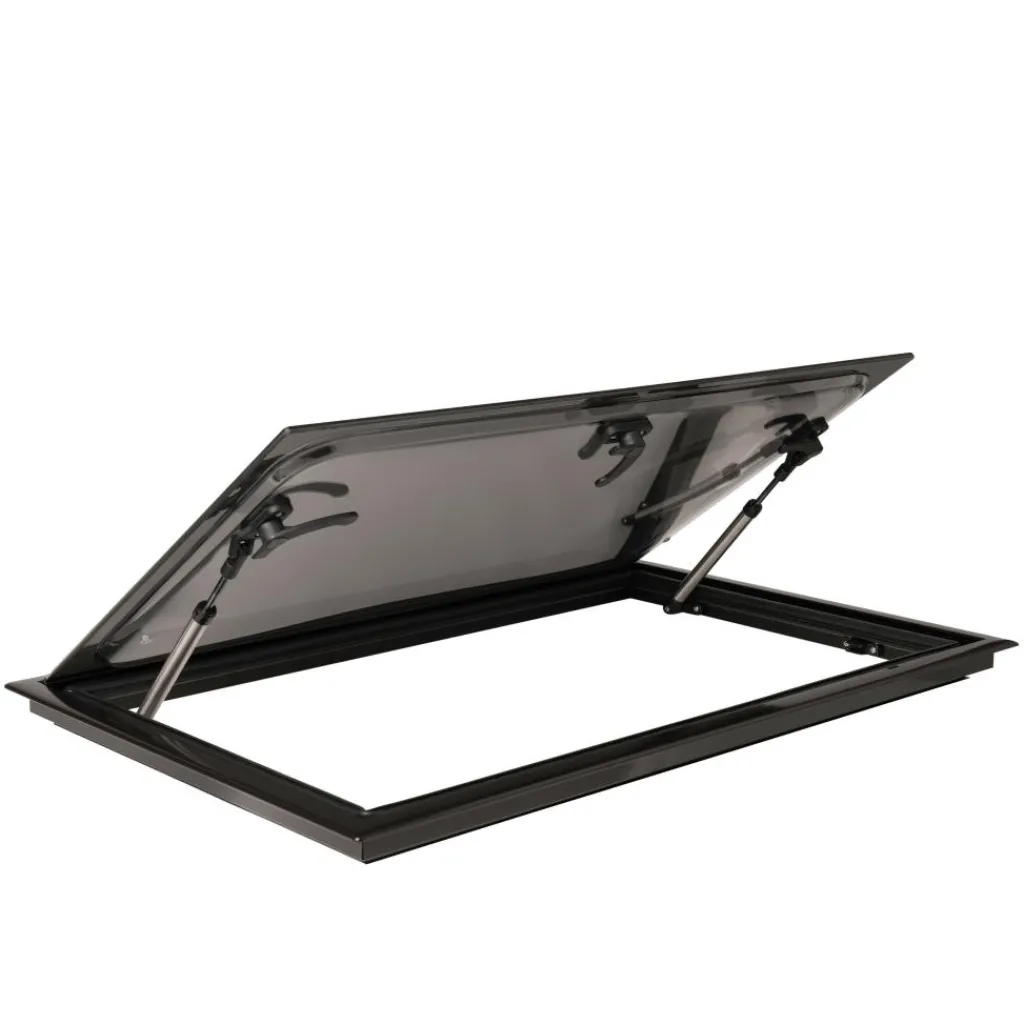 Ramen & Toebehoren-DWS Camping Rechthoekig klapraam inclusief combihor zwart 900 x 450 mm