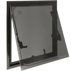 DWS Camping Rechthoekig klapraam inclusief combihor zwart 500 x 500 mm< Ramen & Toebehoren