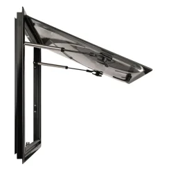 DWS Camping  Rechthoekig klapraam inclusief combihor zwart  500 x 500 mm< Ramen & Toebehoren