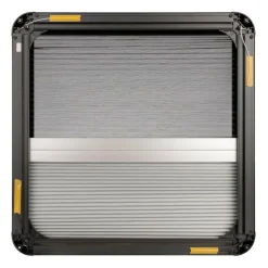 DWS Camping  Rechthoekig klapraam inclusief combihor zwart  500 x 500 mm< Ramen & Toebehoren