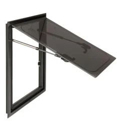 DWS Camping Rechthoekig klapraam inclusief combihor zwart 350 x 500 mm< Ramen & Toebehoren