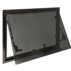 Ramen & Toebehoren-DWS Camping Rechthoekig klapraam inclusief combihor zwart 700 x 350 mm