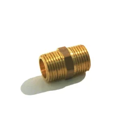 Gaskoppelstukken-DWS dubbele nippel 1/4 buitendraad x 1/4 buitendraad