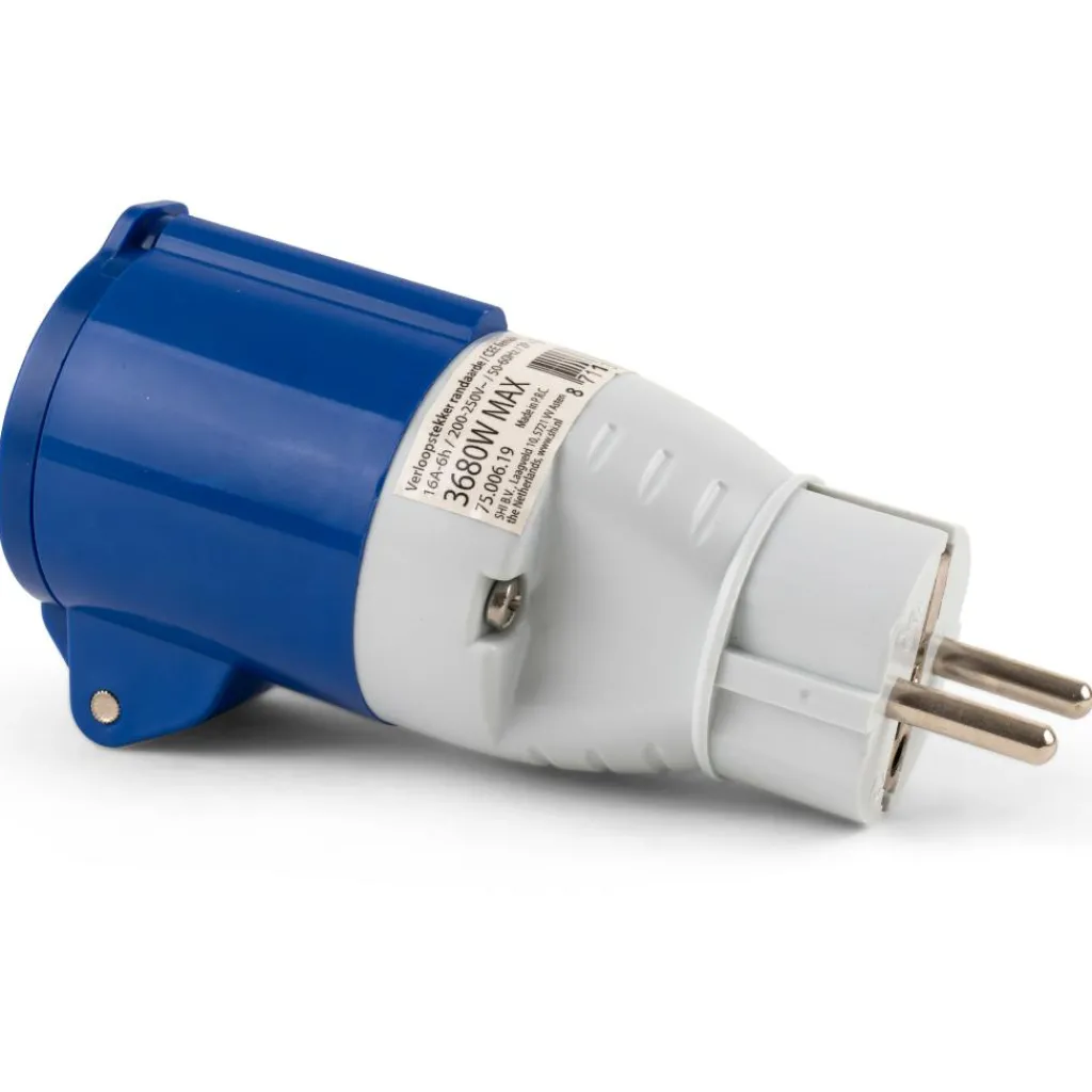Camping Elektra-DWS Frans verloop Schuko/CEE contra stekker