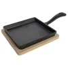 DWS Gietijzeren koekenpan met plank 14 x 14 cm< Accessoires