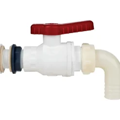 Tankdoorvoeren & Afvoerpluggen-DWS Haakse kogelkraan 20 mm 1/2"