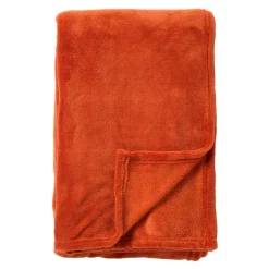 DWS Harvey fleece plaid 150 x 200 cm potters clay< Overige Accessoires