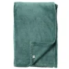 Overige Accessoires-DWS Harvey fleece plaid 150 x 200 cm sagebrush green