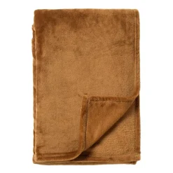 DWS Harvey fleece plaid 150 x 200 cm tobacco brown< Overige Accessoires