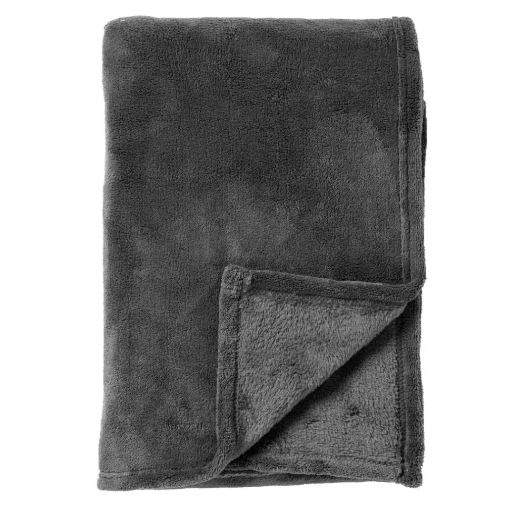 Overige Accessoires-DWS Harvey fleece plaid 150 x 200 cm charcoal grey
