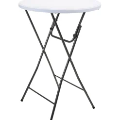 DWS Klaptafel ø 80 kunststof wit< Tuintafels