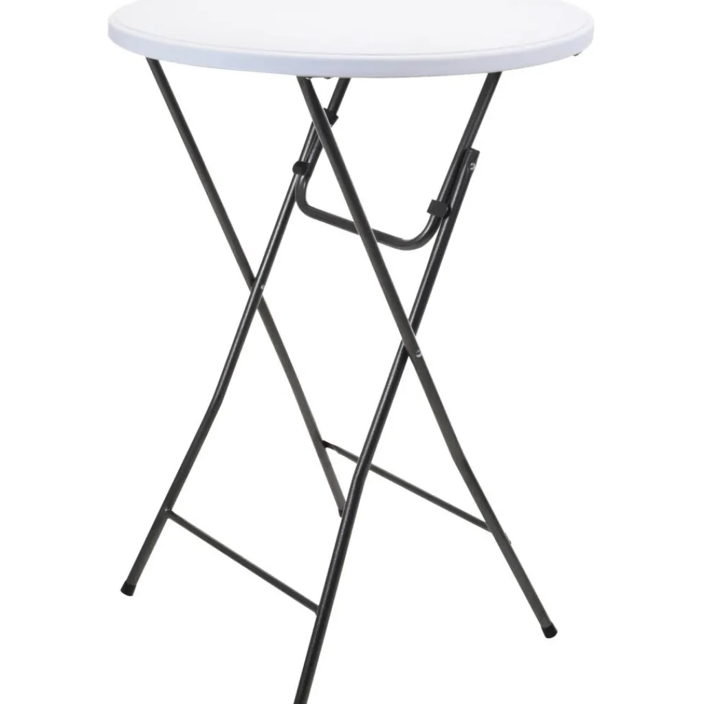 DWS Klaptafel ø 80 kunststof wit< Tuintafels