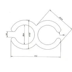 DWS Koppelstrip 250 cm< Voortent Accessoires