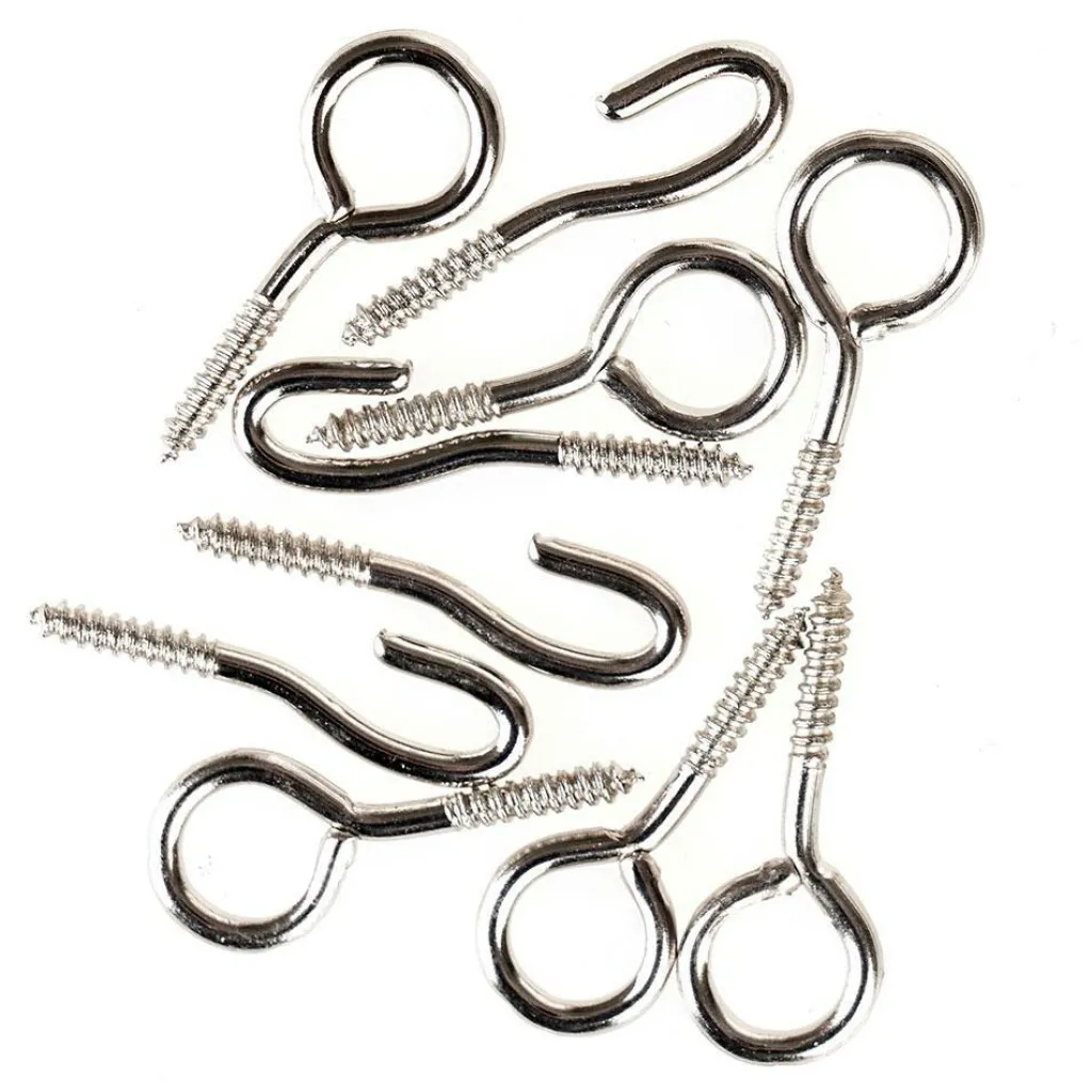 Wandbekleding & Gordijnen-DWS Kozijnhaakjes voor spiraalveer set van 10 stuks