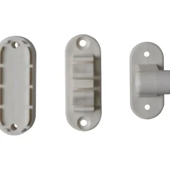 Hang- & Sluitwerk-DWS Kunststof deurvanger verend wit