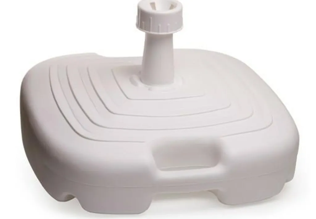 DWS Kunststof parasolvoet wit< Parasolvoeten