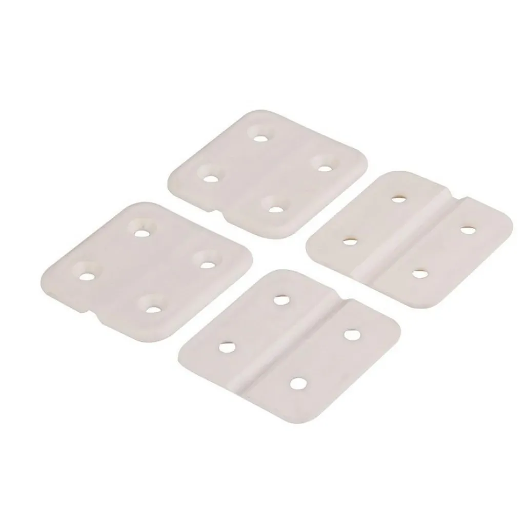 DWS Kunststof scharnieren wit 4 stuks< Hang- & Sluitwerk