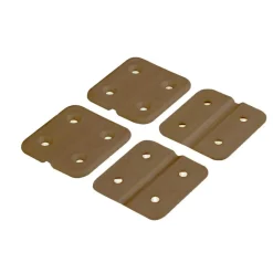 DWS Kunststof scharnieren bruin 4 stuks< Hang- & Sluitwerk