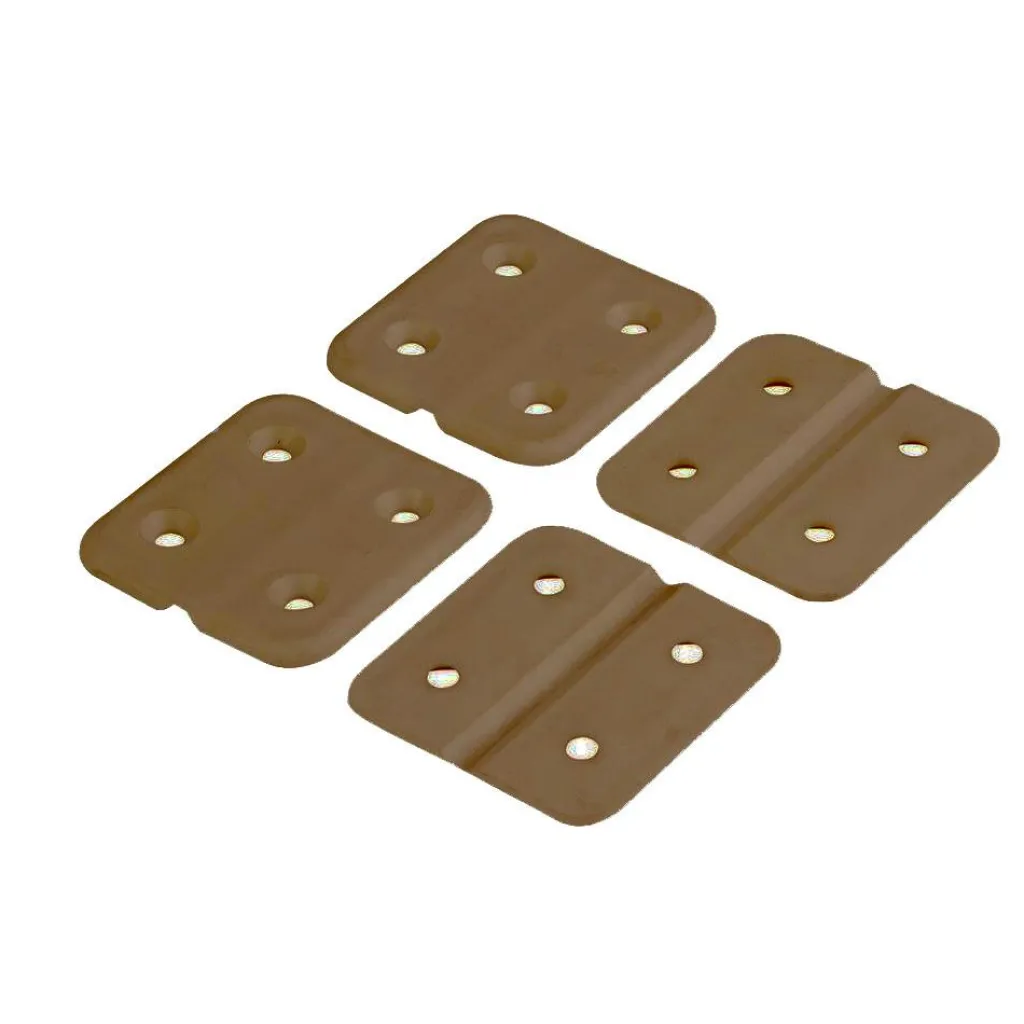 DWS Kunststof scharnieren bruin 4 stuks< Hang- & Sluitwerk