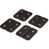 Hang- & Sluitwerk-DWS Kunststof scharnieren zwart 4 stuks