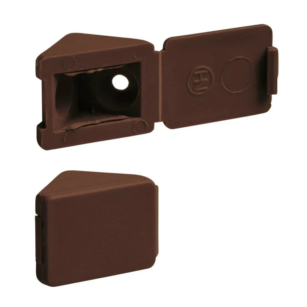 Hang- & Sluitwerk-DWS Meubelverbinders 2 gaats bruin per 10 stuks