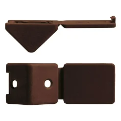 Hang- & Sluitwerk-DWS Meubelverbinders 2 gaats bruin per 10 stuks