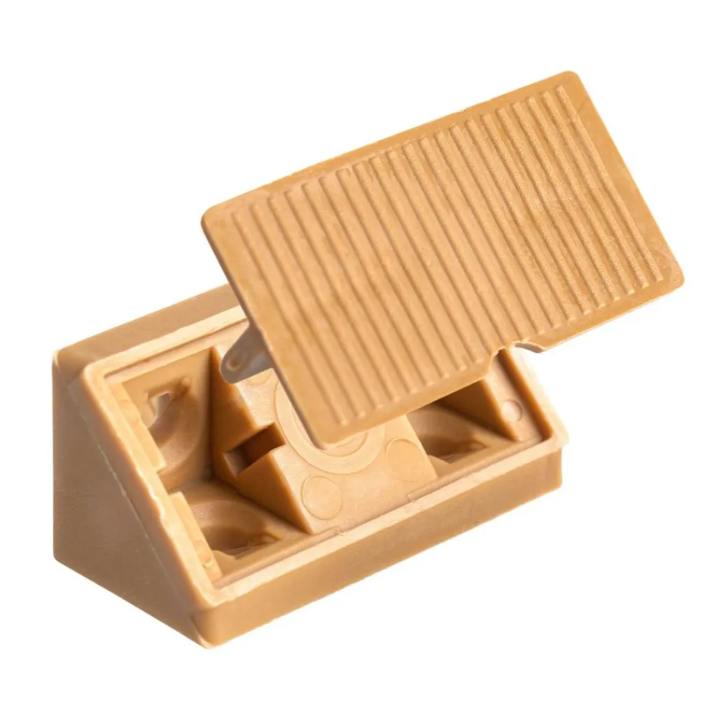 Hang- & Sluitwerk-DWS Meubelverbinders 4 gaats caramel per 10 stuks