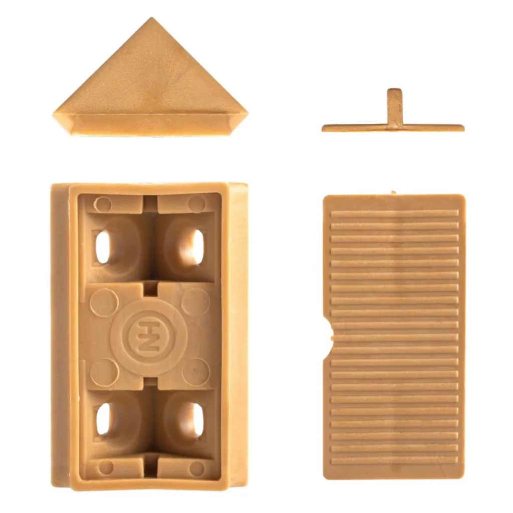 Hang- & Sluitwerk-DWS Meubelverbinders 4 gaats caramel per 10 stuks