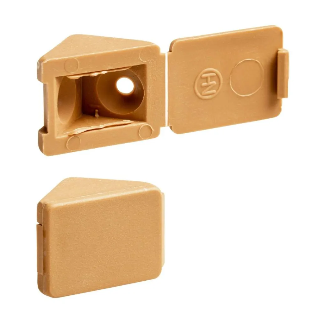 Hang- & Sluitwerk-DWS Meubelverbinders 2 gaats caramel per 10 stuks