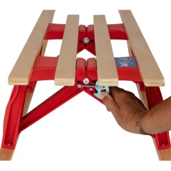 Sleeën|Wintersport-DWS opvouwbare slee red