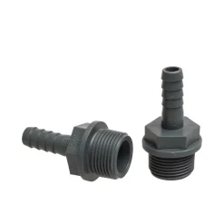 DWS PVC slangtule buitendraad 3/4 inch x 12 mm< Tankdoorvoeren & Afvoerpluggen