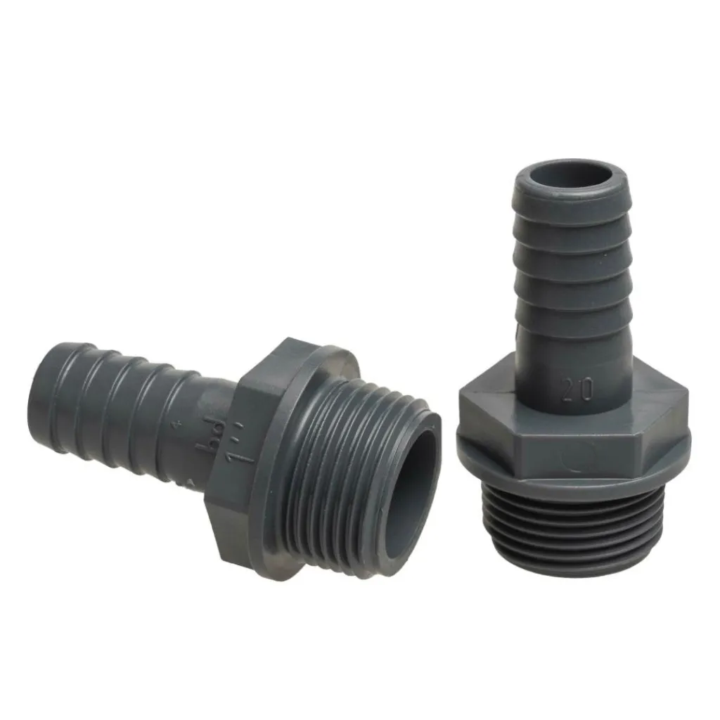 DWS PVC slangtule buitendraad 1 inch x 20 mm< Tankdoorvoeren & Afvoerpluggen