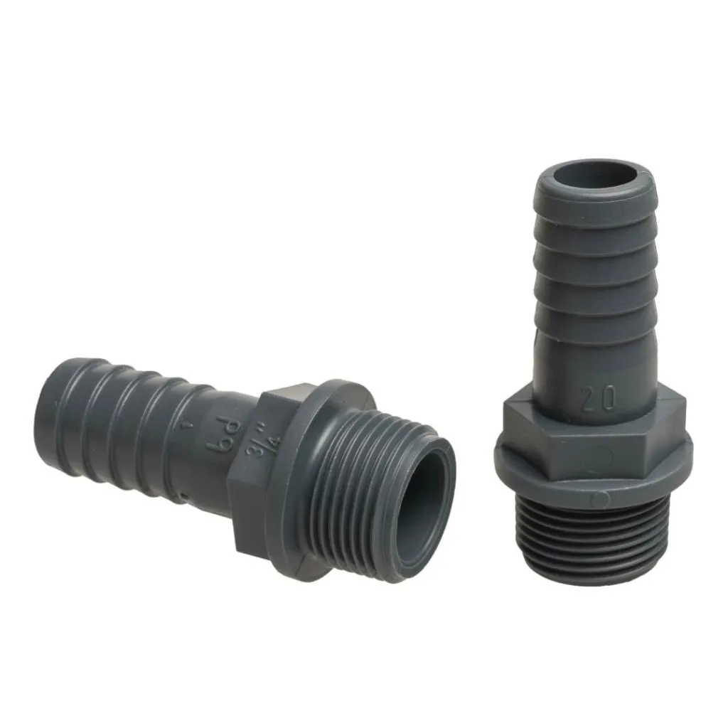 DWS PVC slangtule buitendraad 3/4 inch x 20 mm< Tankdoorvoeren & Afvoerpluggen