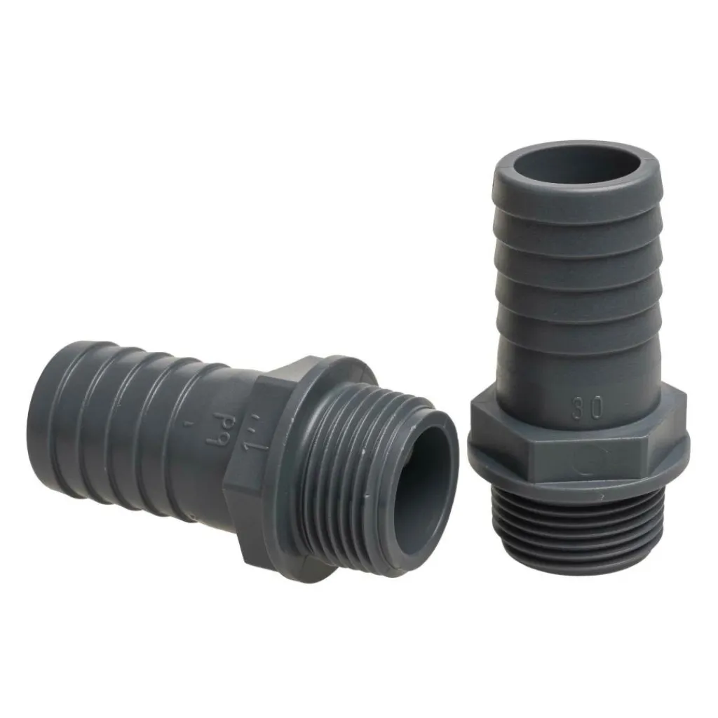 DWS PVC slangtule buitendraad 1 inch x 30 mm< Tankdoorvoeren & Afvoerpluggen